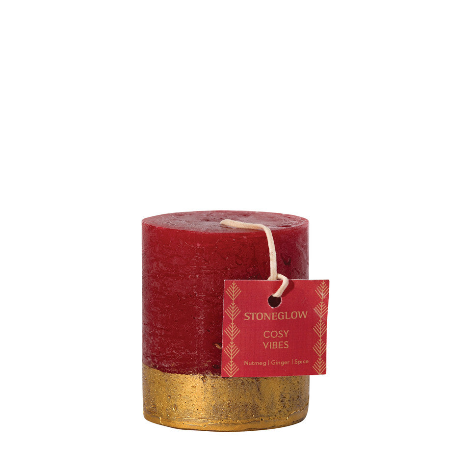 Seasonal - Cosy Vibes - Short Pillar Scented Candle