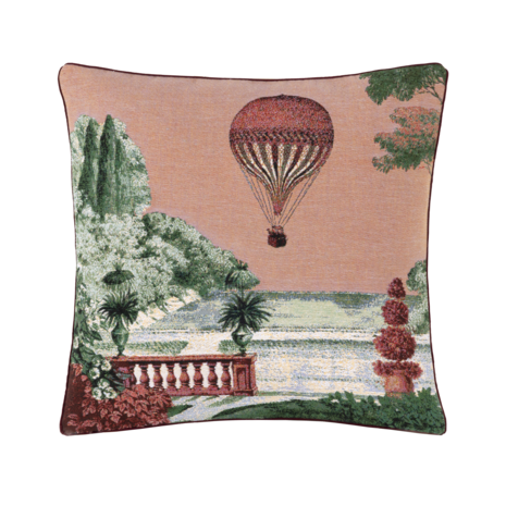 Mongolfier Decorative Pillow (Pink Design 2)